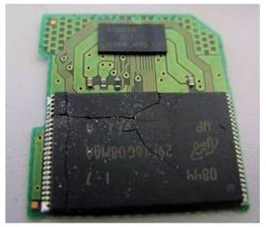 Recuperação de arquivos de chip quebrado